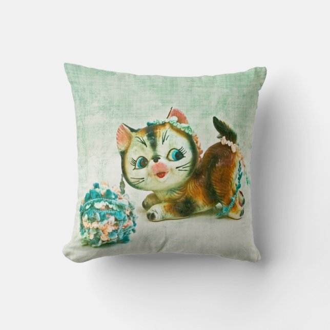 Vintage Kitty Katt Kudde (Framsida)