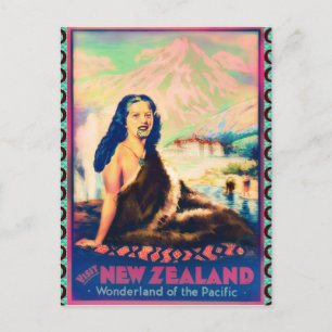 Vintage kiwiana vykort