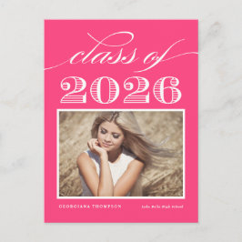 Vintage Klass 2026 Hetrosa Fotografi Examen Vykort