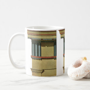 Vintage Klassisk Arkitektur, Tempel Entablement Kaffemugg