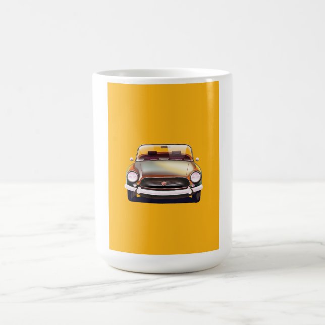 Vintage klassisk bil kaffemugg (Center)
