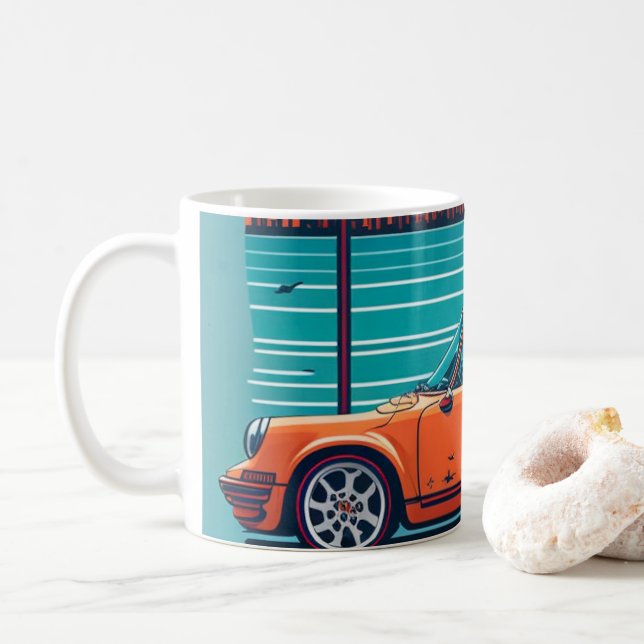 Vintage klassisk bil kaffemugg (Med munk)