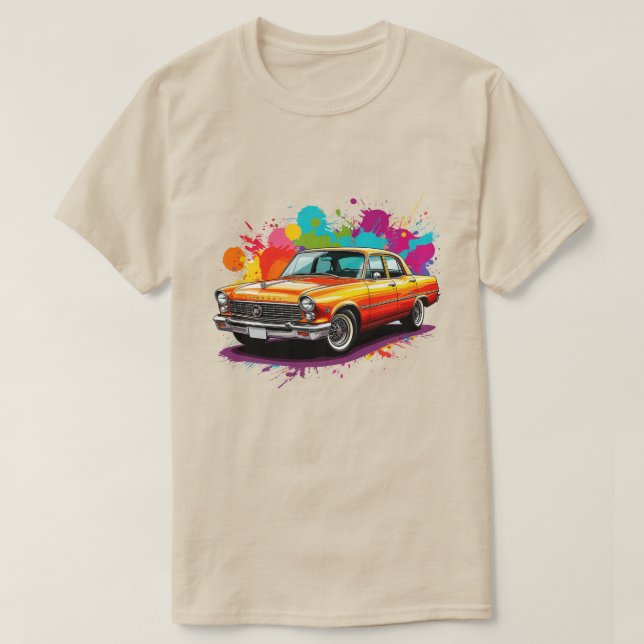 Vintage Klassisk Bil T Shirt (Design framsida)