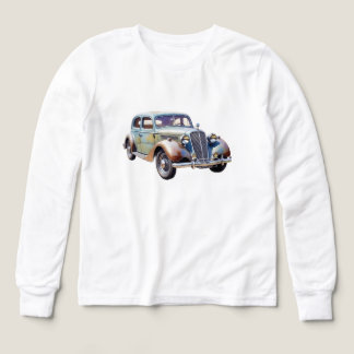 Vintage Klassisk Bil Vattenfärg Illustration T Shirt