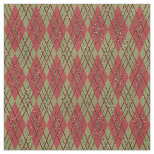 Vintage Klassisk Chic Argyle Plaid Tartan Mönster Tyg