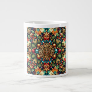 Vintage/Klassisk, färgstark jul Jumbo Mugg
