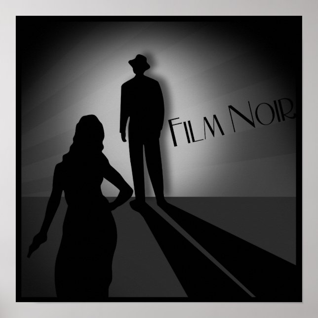 vintage klassisk filmnoir poster (Framsidan)