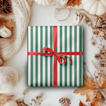 Vintage Klassisk Flaska Grön & Vit Randig