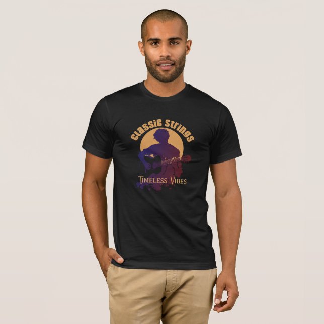 Vintage Klassisk Gitarr T-Shirtssamling T Shirt (Hel framsida)