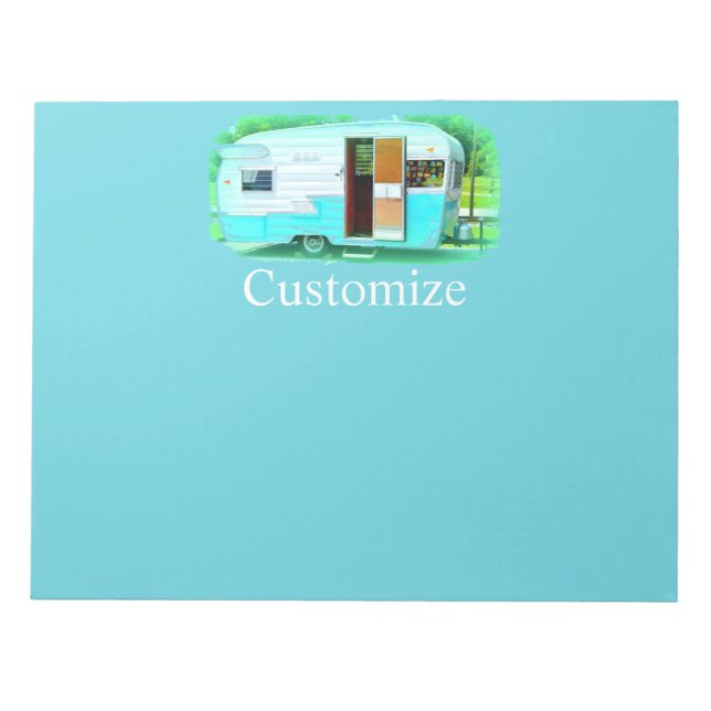 Vintage, klassisk husvagn, zigenarhusvagn anteckningsblock (Framsida)