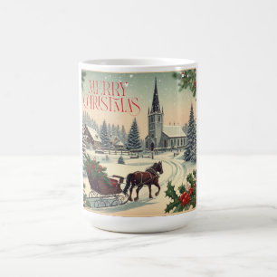 Vintage/Klassisk julscen Kaffemugg