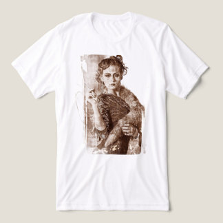 Vintage klassisk renässans kvinnlig porträtt fint t shirt