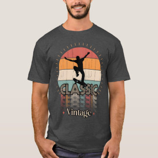 Vintage klassisk SKATE-familj T Shirt