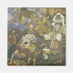 Vintage klassiska sagafigurer, Edmund Dulac Magnet