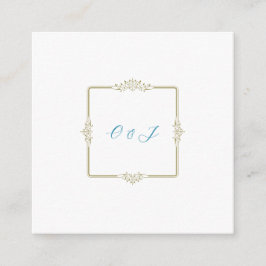 Vintage Klassiskt Bröllop-orienteringshölje Tilläggskort