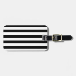 Vintage Klassiskt svartvitt rand Bagagebricka