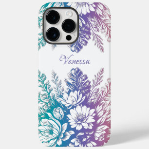 Vintage Klistra in färgstark Blommigt
