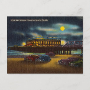 Vintage, Klubb Pier Casino, Daytona Beach, Florida Vykort