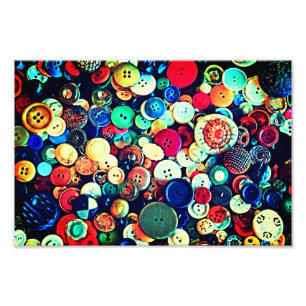 Vintage-knappar Fototryck