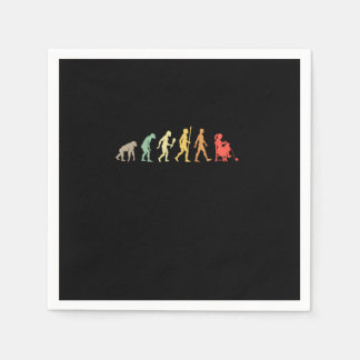 Vintage Knitting Evolution Knitter Gift Idea Pappersservett