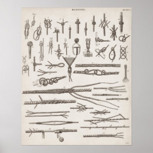 Vintage Knots Poster