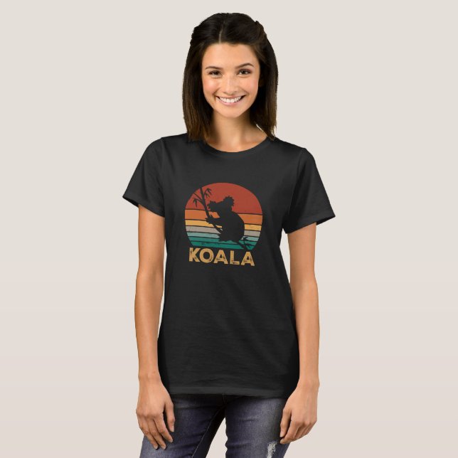 Vintage Koala Bear Cute Koala T Shirt (Hel framsida)