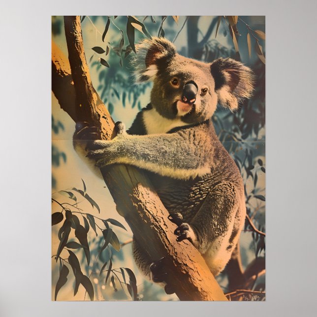 Vintage Koala Poster (Framsidan)