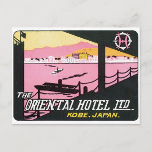 Vintage Kobe Japan Hotel Vykort