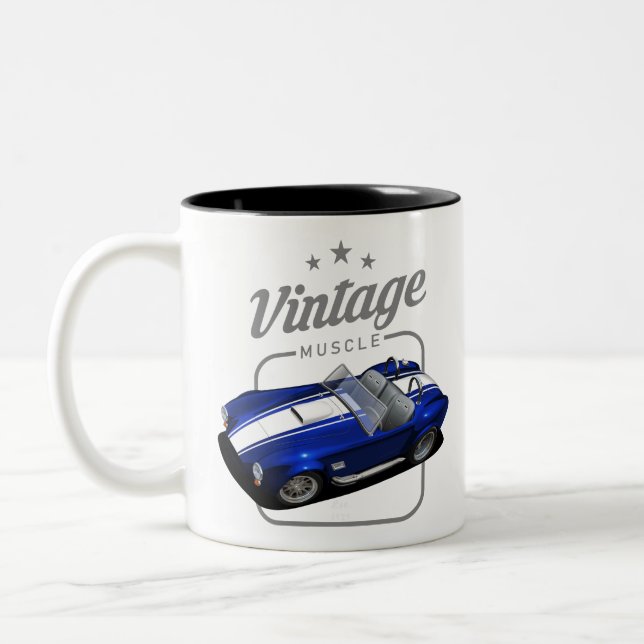 vintage kobra Två-Tonad mugg (Vänster)