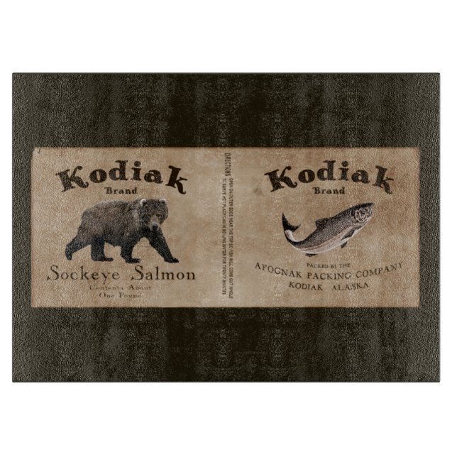 Vintage Kodiak Salmon Label (Framsidan)