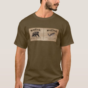 Vintage Kodiak Salmon Label Tee Shirt