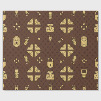 Vintage koffert inpackningspapper presentpapper