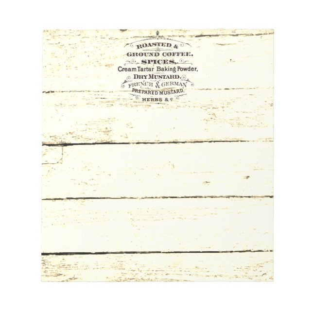 Vintage kök  anteckningsblock (Framsida)