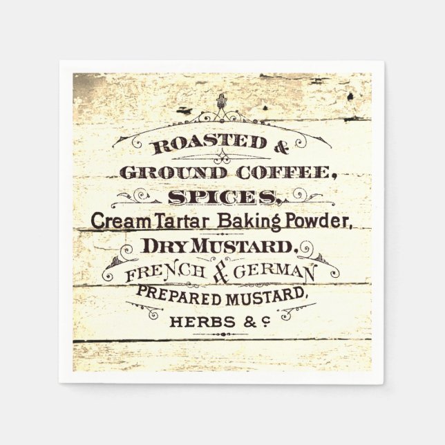 Vintage Köket Pappersservett (Framsidan)