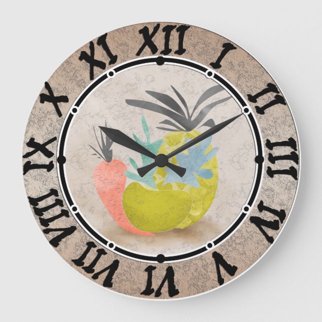 Vintage kökskö, kökskö stor klocka (Framsida)