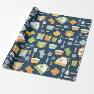 Vintage Köksrätter (Wrapping Papper) Presentpapper