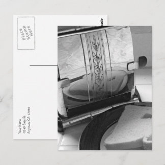 Vintage kökstoaster Redigerbar returadress Vykort