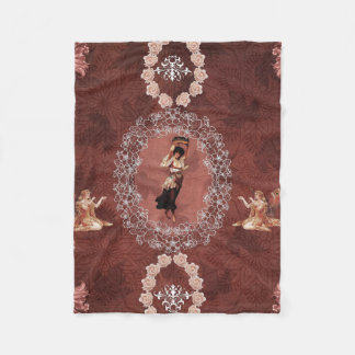 Vintage kollage fleecefilt