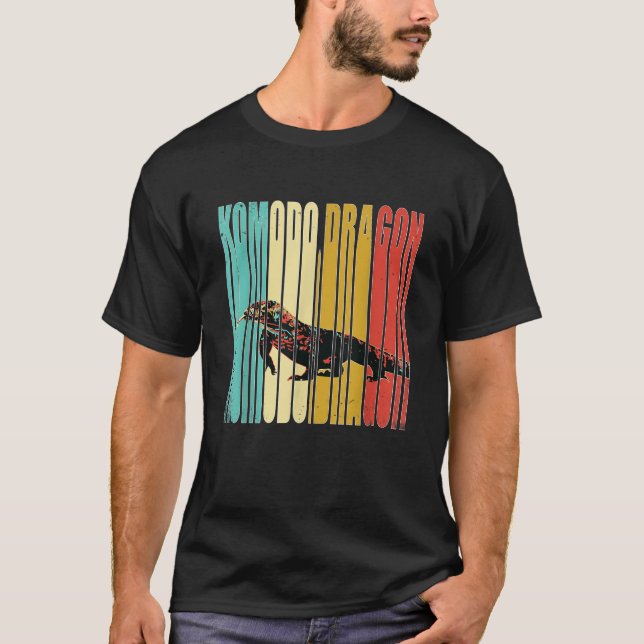 Vintage Komodo Dragon Shirt T (Framsida)