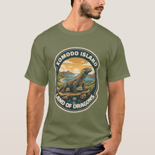 Vintage Komodo Island Nationalpark Indonesien T Shirt