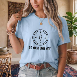 Vintage Kompass Riktning Citat Unisex T-Shirt