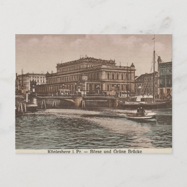 Vintage Koningsberg/Kaliningrad vykort (Framsida)