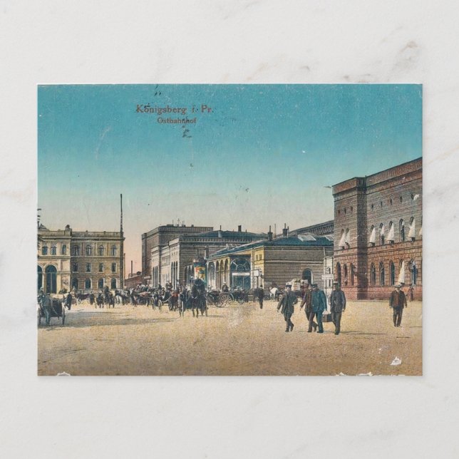Vintage Koningsberg/Kaliningrad vykort (Framsida)