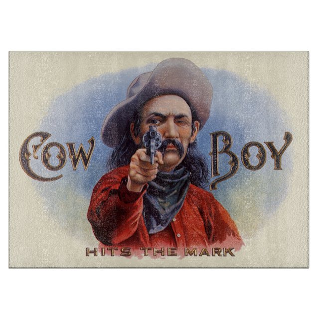 Vintage-konst från cigaretteriket, Cowboy träffar  (Framsidan)