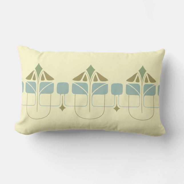 Vintage konst och hantverk lumbarkudde (Framsida)