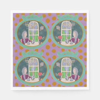 Vintage konstpappersservetter  pappersservett