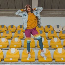 Vintage kontrast leggings