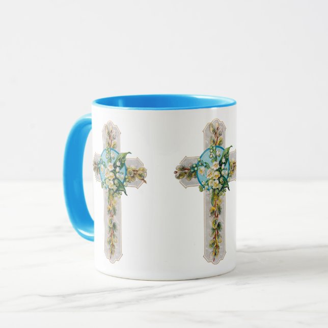 Vintage Kor och Flowers Mugg (Framsida vänster)