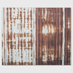 Vintage korrugerad betrodd tenn presentpapper