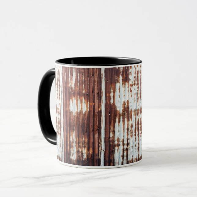 Vintage Korrugerat tenn Mugg (Framsida vänster)